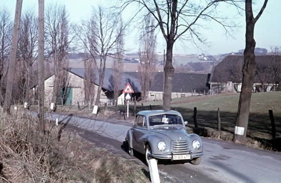 DKW F 9 bei Heiligenhaus 1956