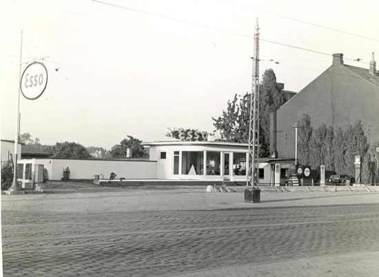 Tankstelle in Kiel 1951