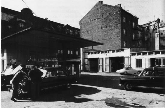 Tankstelle in Mnchen 1956