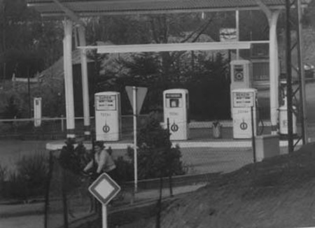 Tankstelle in Pier um 1960